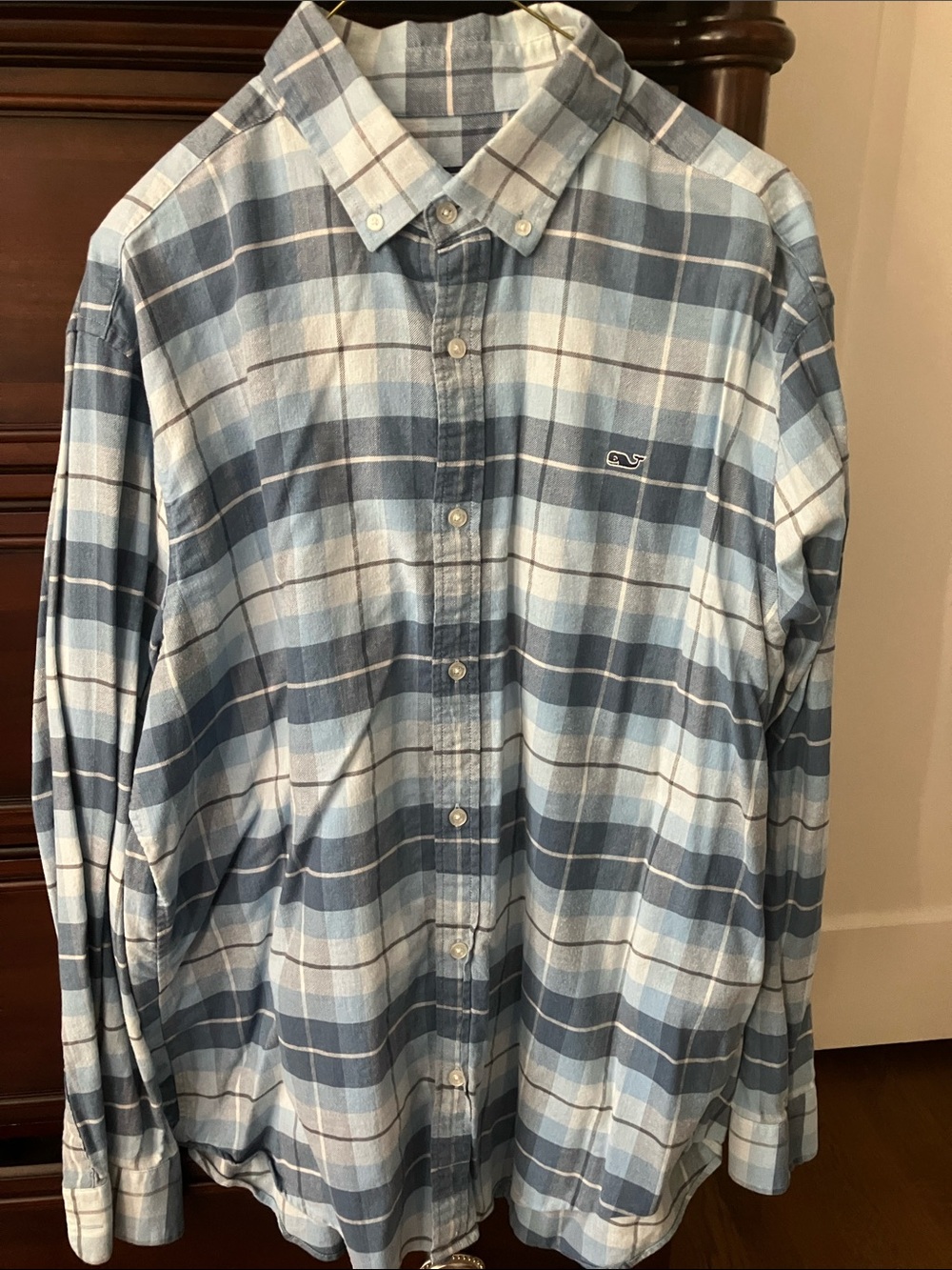 Vineyard Vines Blue Plaid Button-Down Shirt